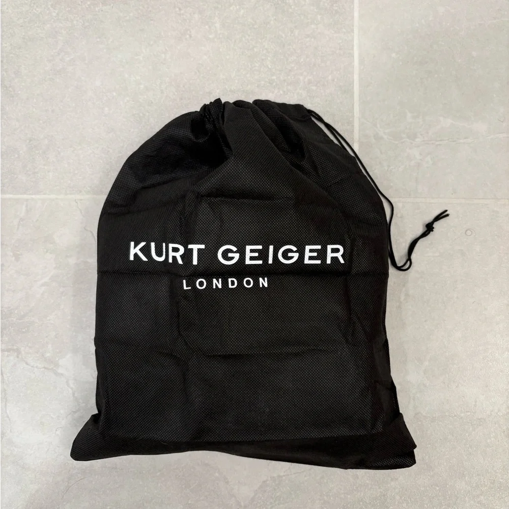 Kurt Geiger Gunmetal Grey Mini Velvet Brixton Shoulder Bag - Picture 11 of 13